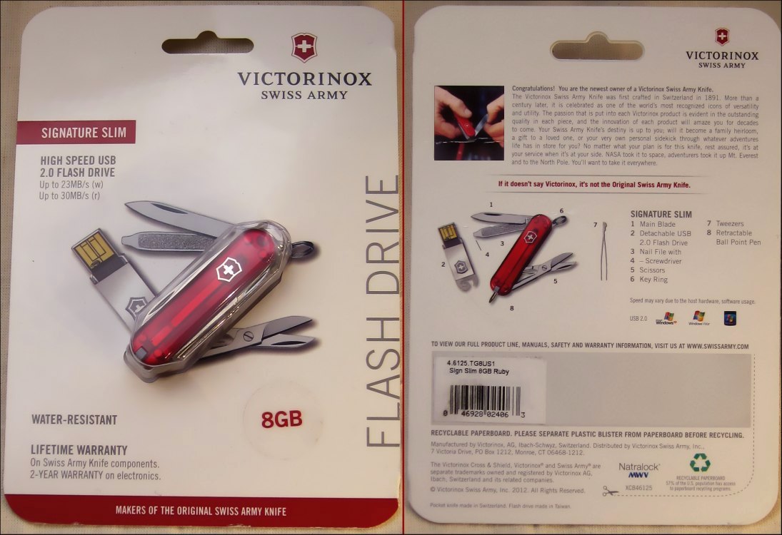 Victorinox Signature Slim in US Natralock packaging from 2012.