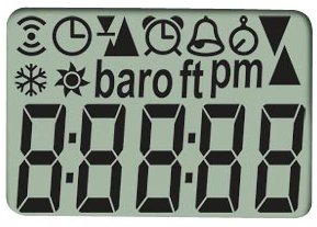 Victorinox LCD Digital Altimeter & Barometer Display