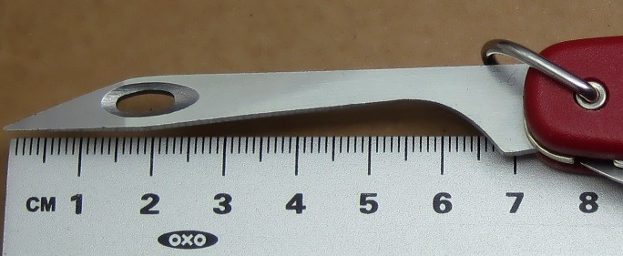 From a 1972 Wenger 95mm model with matte Nylon scales.
Rotated image - Original by ICanFixThat
