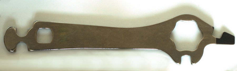 Wenger Wrench – Removable bike-wrench 10mm hex box-wrench, spoke wrench, screwdriver/tire-lever