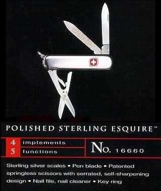 Wenger Esquire Sterling silver polished