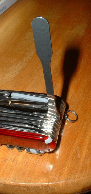 Victorinox Pharmaceutical Spatula on an XLT