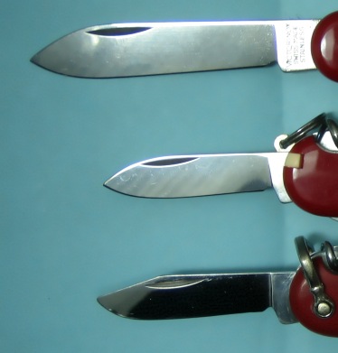 84mm Knife Blades: Large, Small, Small Clip-point